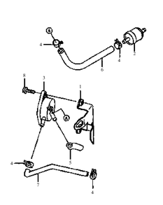 Fh451v-As03 Fuel Delivery System Diagram and Parts List for G1548 55AE232S150-WAM Cub Cadet Lawn Mower